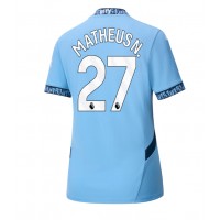 Camisa de time de futebol Manchester City Matheus Nunes #27 Replicas 1º Equipamento Feminina 2024-25 Manga Curta